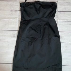 Express Black Strapless Dress